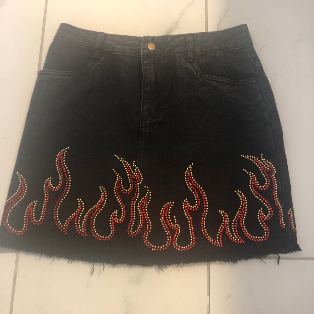 HONEY PUNCH denim skirt